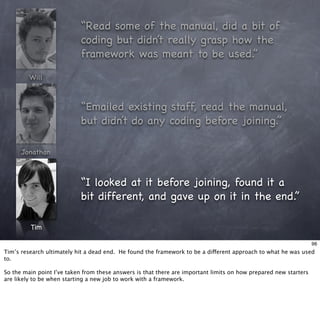 Living With Frameworks