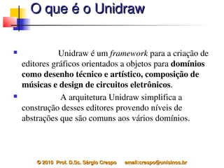 O que é o Unidraw


              Unidraw é um framework para a criação de 
    editores gráficos orientados a objetos para domínios 
    como desenho técnico e artístico, composição de 
    músicas e design de circuitos eletrônicos.
               A arquitetura Unidraw simplifica a 
    construção desses editores provendo níveis de 
    abstrações que são comuns aos vários domínios.



        © 2010  Prof. D.Sc. Sérgio Crespo      email:crespo@unisinos.br
 