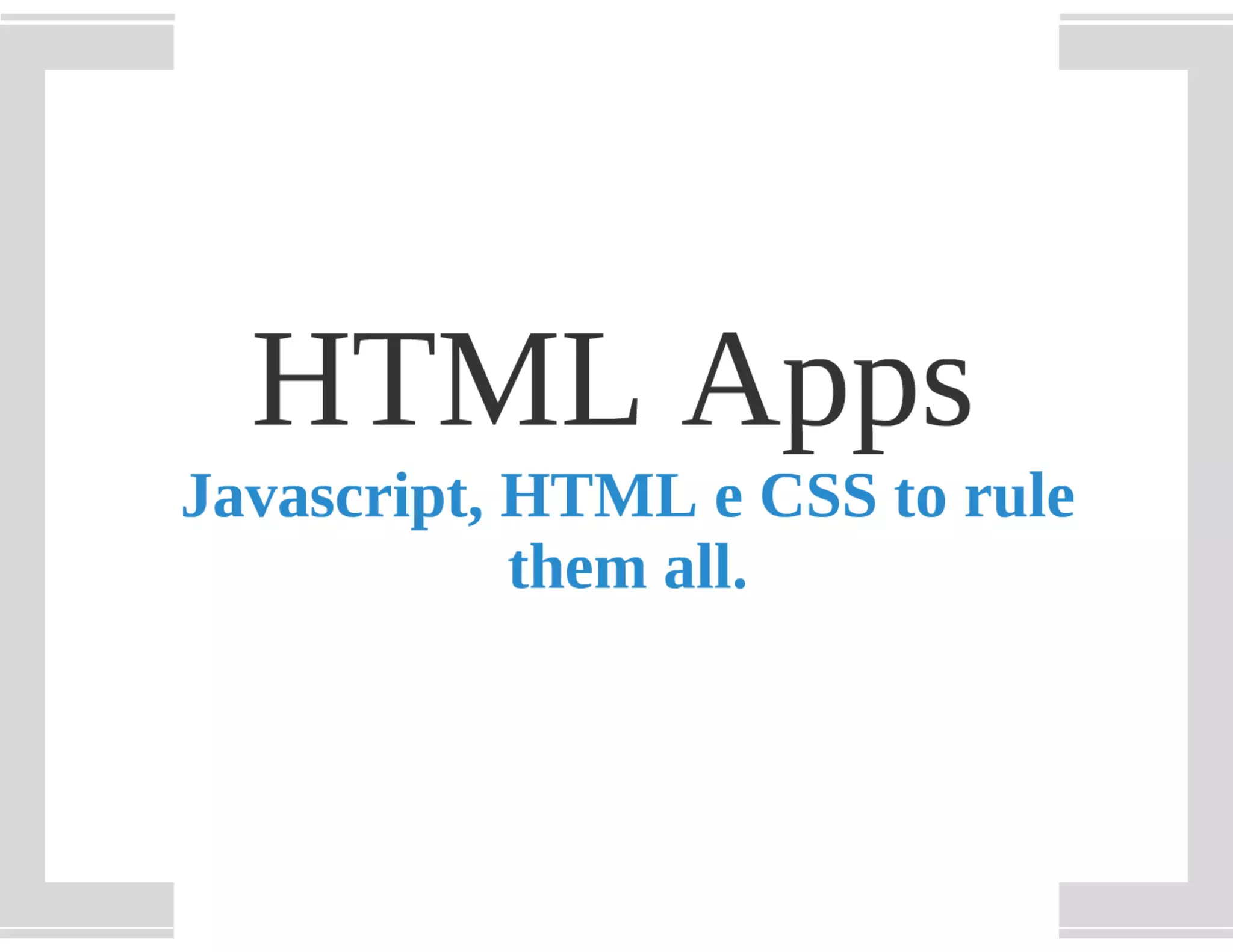 Framework web per lo sviluppo mobile