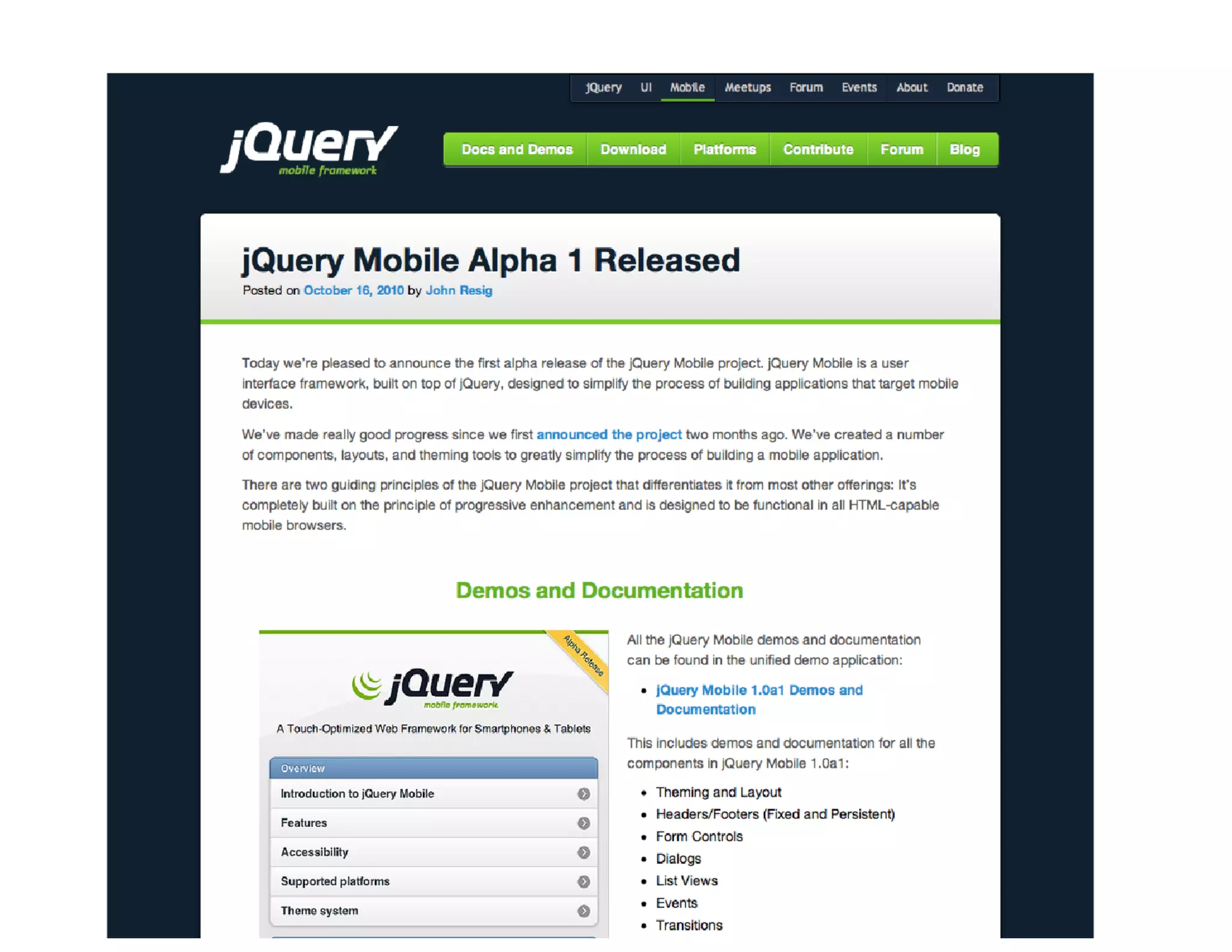 Framework web per lo sviluppo mobile