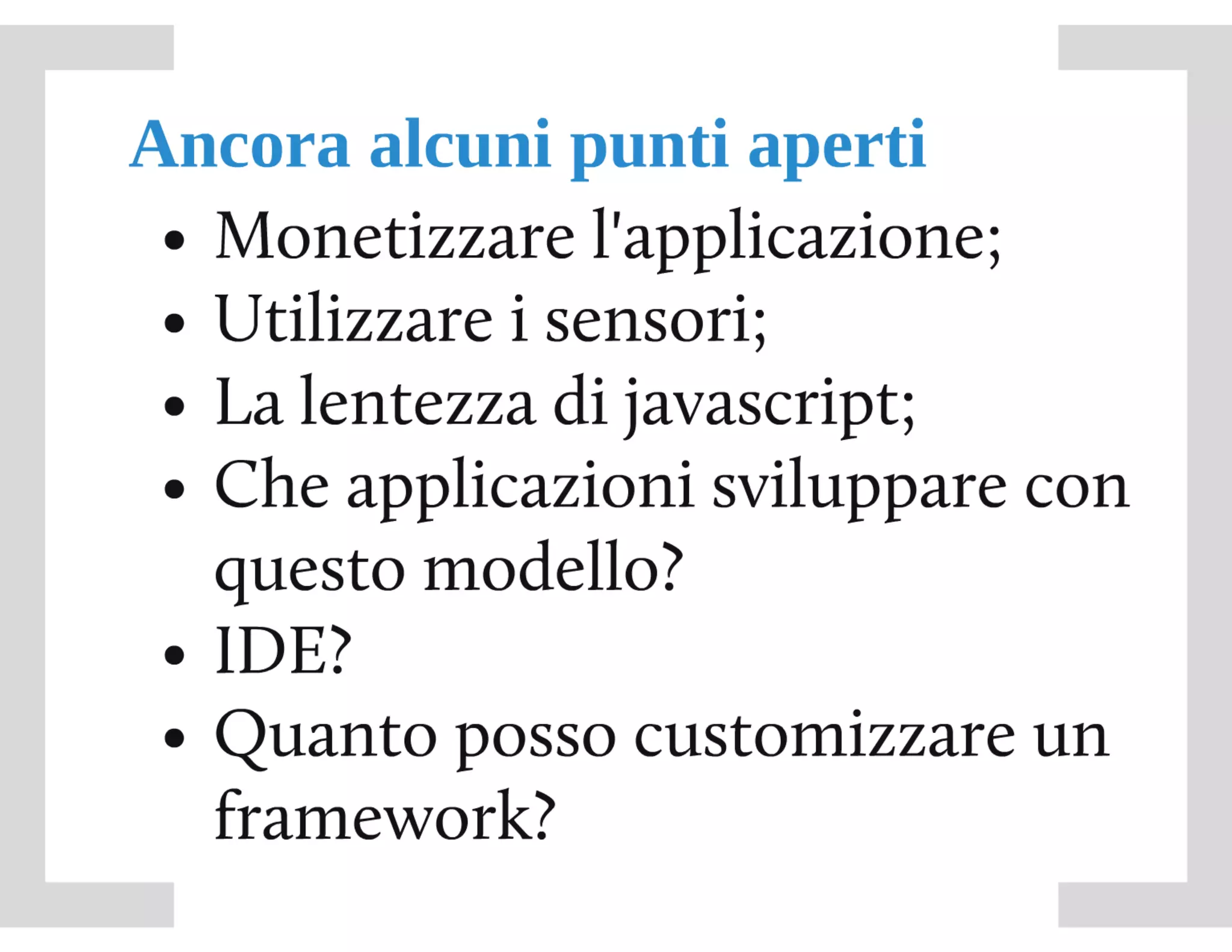 Framework web per lo sviluppo mobile