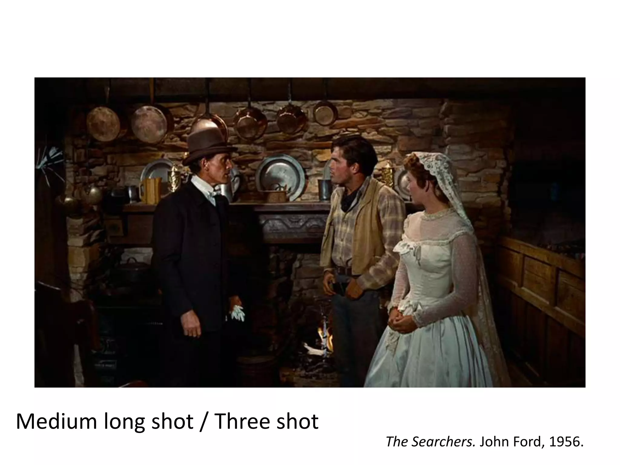 Medium long shot / Three shot
The Searchers. John Ford, 1956.

 