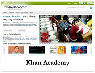 Khan Academy
 