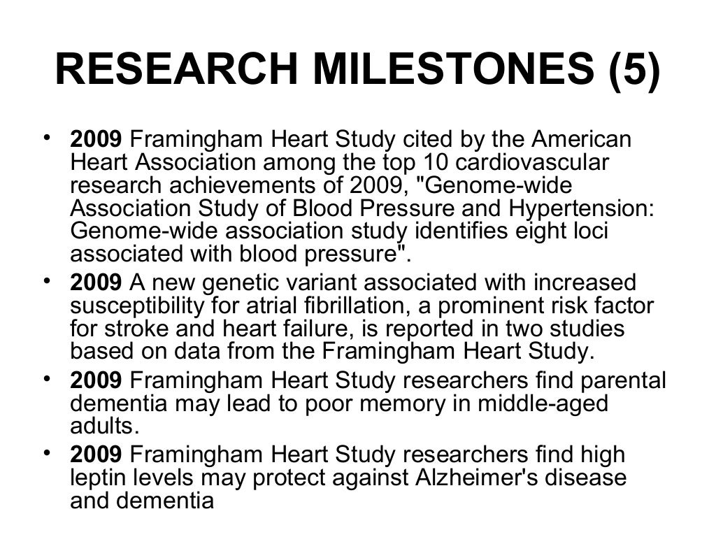 All About Framingham Heart Study