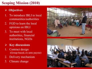 Framing the discussion: Developing IBLI Ethiopia research agenda