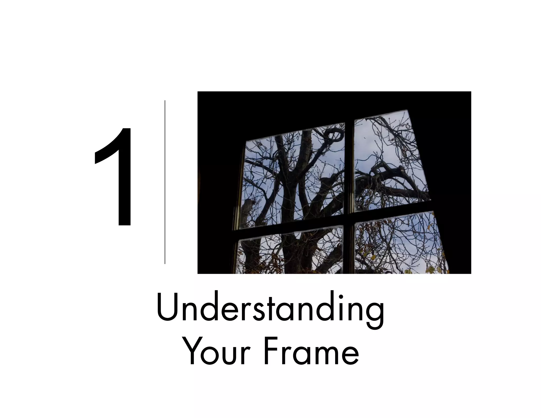 Understanding
Your Frame
1
 