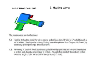 3. Heating Valve:
 
