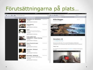 Förutsättningarna på plats…
 