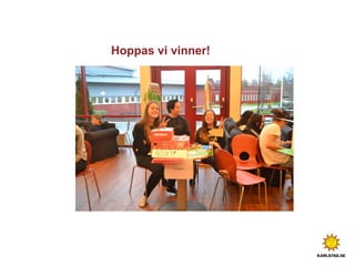 Hoppas vi vinner!
 