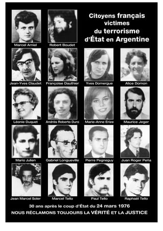 Français disparus sous la dictature argentine