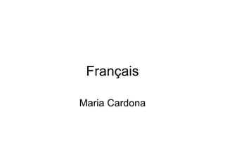 Français Maria Cardona 