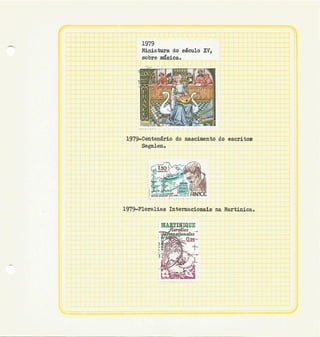 Álbum de Selos de França de 1979 a 1980