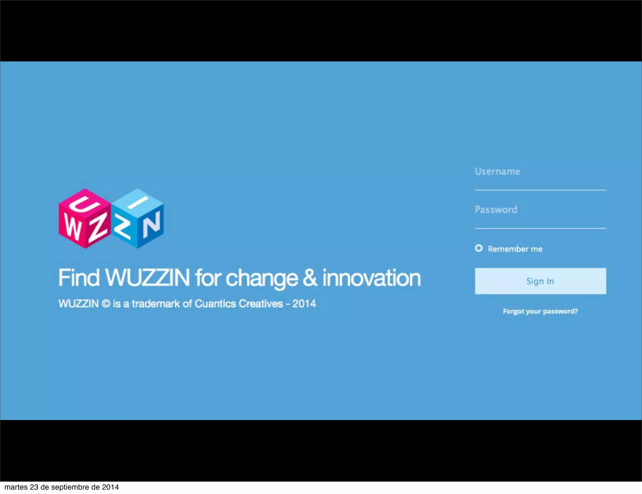 martes 23 de septiembre de 2014 
 