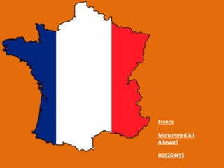 France
Mohammed Ali
Allawadi
H00269495
 