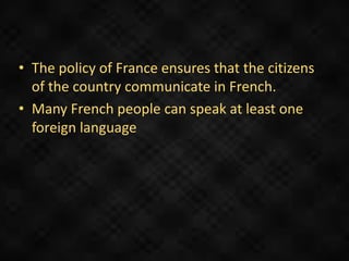 France Example Short presentation about France | PPTX
