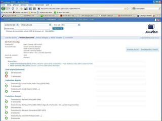 RDA = FRBR sous forme de code de catalogageFRBR : qu’est-ce que c’est ?Spécifications fonctionnelles pour les notices bibliographiquesUn modèle conceptuel des notices bibliographiques (pas une norme)Développé selon une méthode entité / relationCentré sur les besoinsdes utilisateursTous les utilisateurs potentielsTous les usages possibles