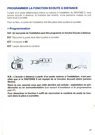  France Télécom - Diatonis 5 - Manuel d'installation et de programmation