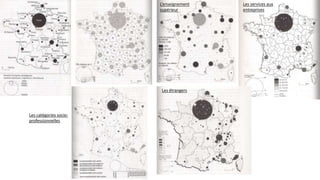 L’enseignement
supérieur
Les services aux
entreprises
Les catégories socio-
professionnelles
Les étrangers
 
