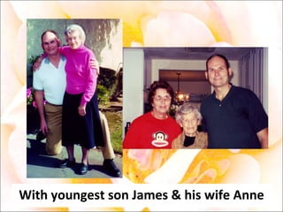 With youngest son James & his wife Anne 
