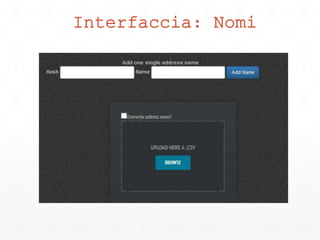 Interfaccia: Nomi
 