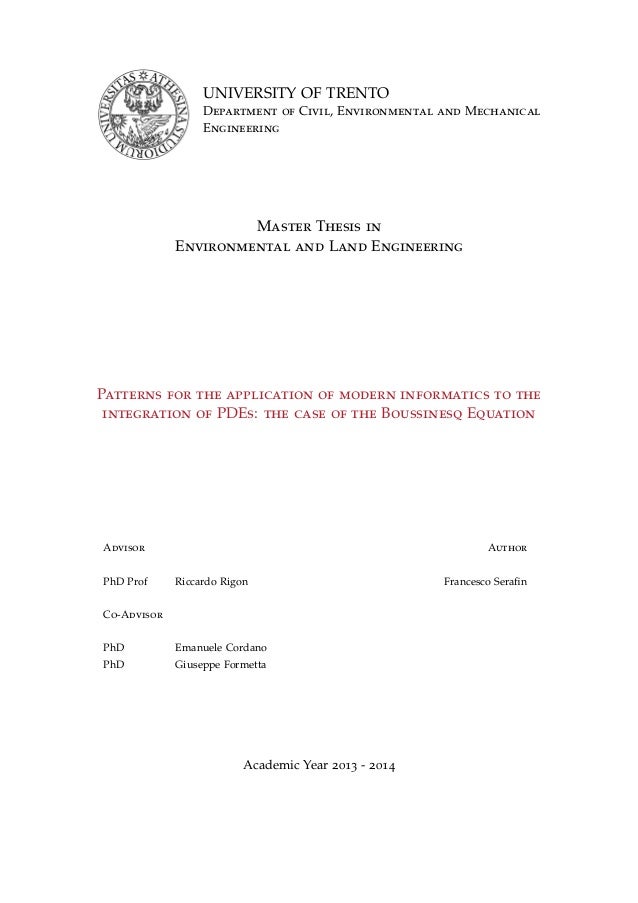 environmental engineering master thesis