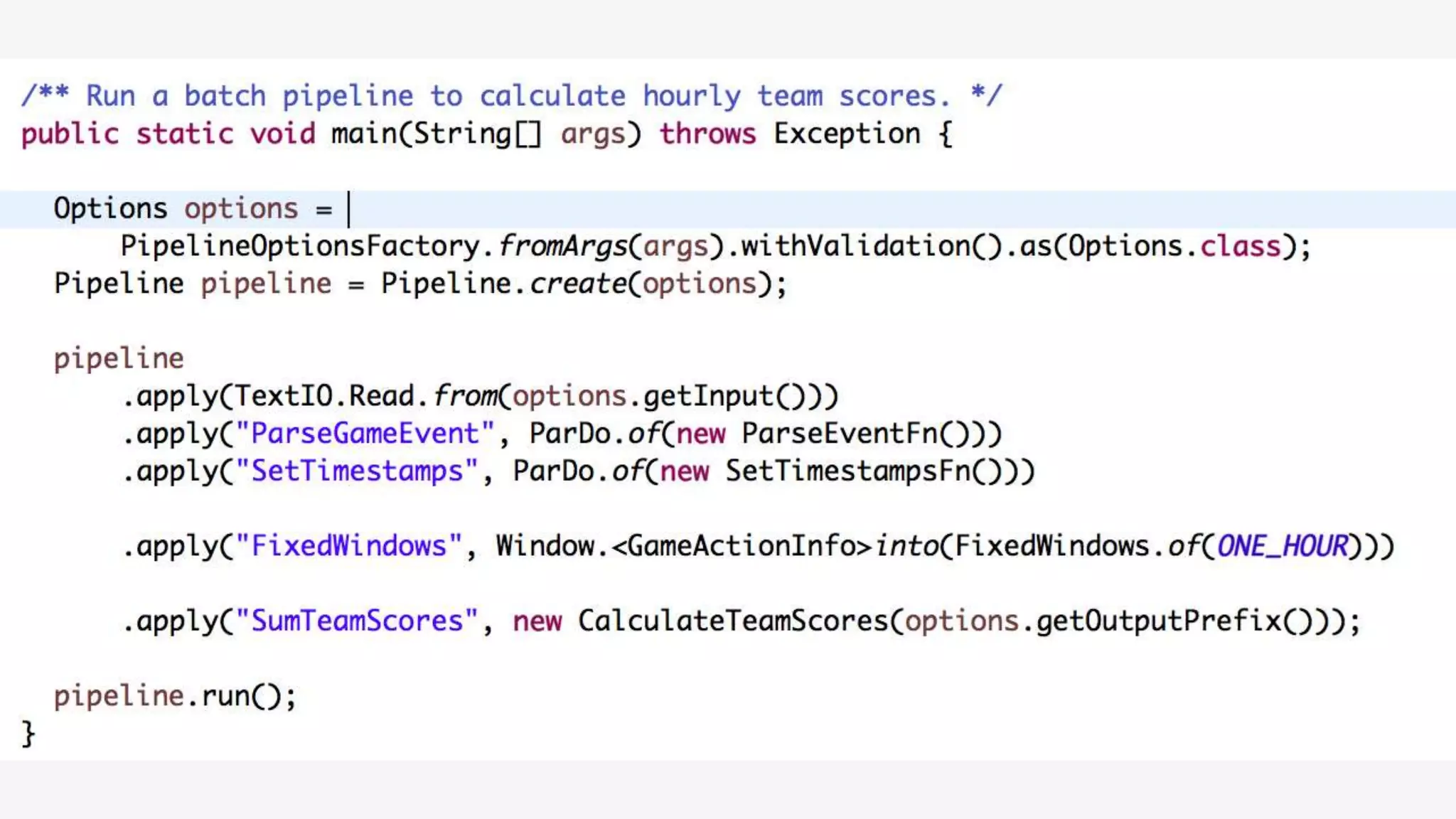 Portable Streaming Pipelines with Apache Beam