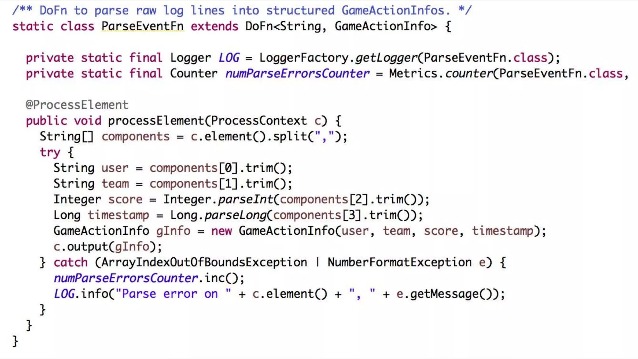 Portable Streaming Pipelines with Apache Beam