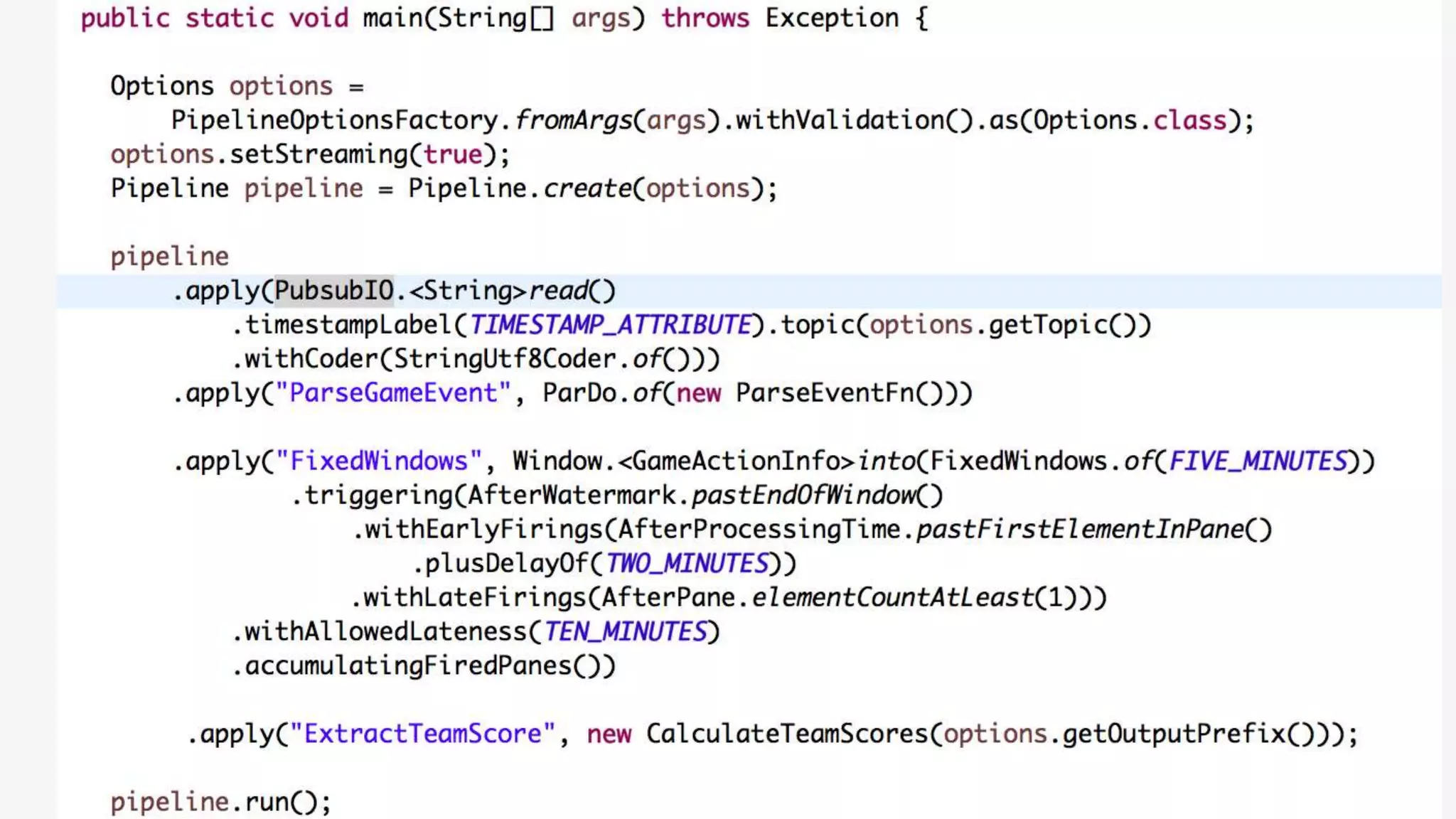 Portable Streaming Pipelines with Apache Beam