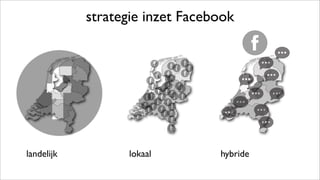 strategie inzet Facebook
lokaallandelijk hybride
 