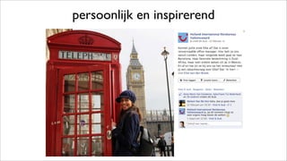 persoonlijk en inspirerend
 