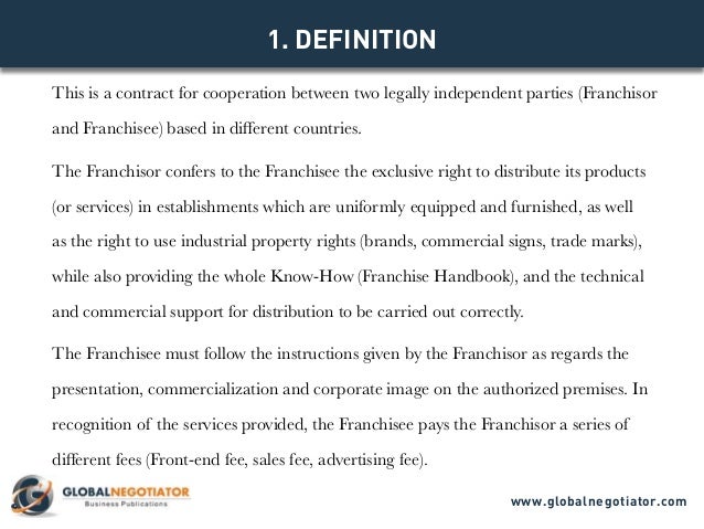 international franchise contract contract template and sample