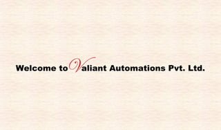 Welcome to  aliant Automations Pvt. Ltd. 