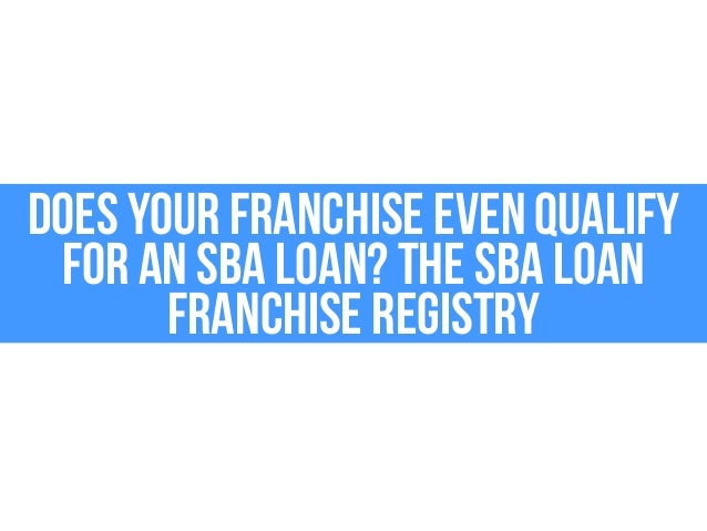 How To Get A Loan To Start A Franchise