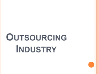 OUTSOURCING
INDUSTRY

 