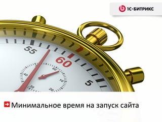 Минимальное время на запуск сайта
 