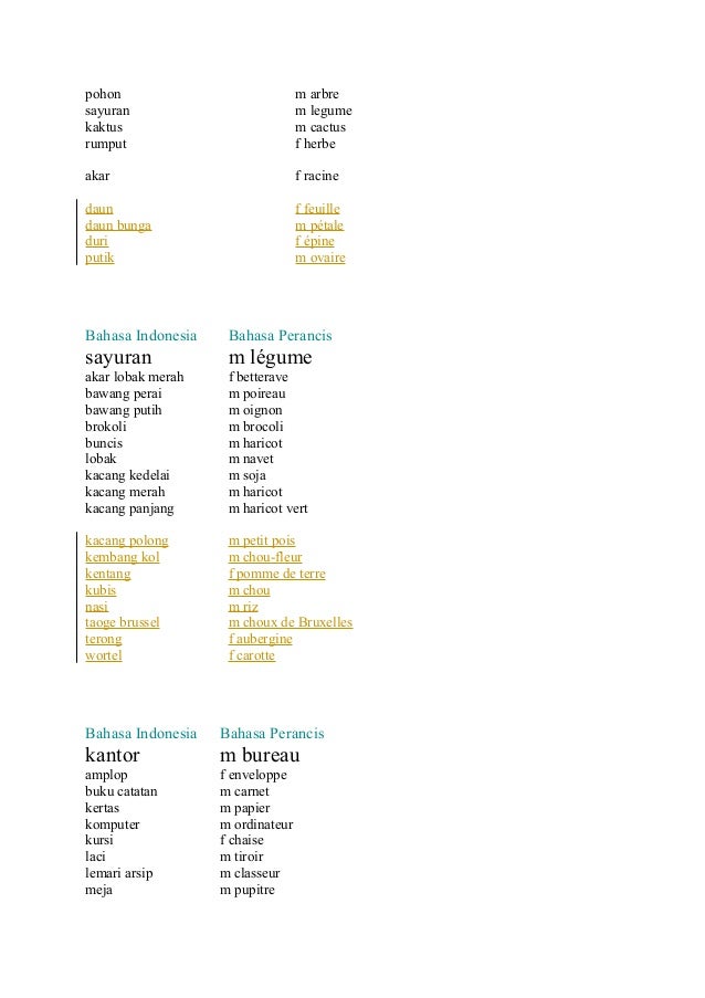 Franch vocabulary(1)