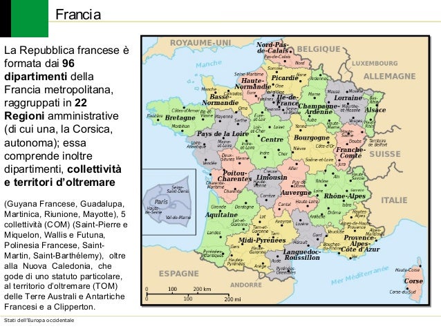 Cartina Politica Della Francia In Italiano Francia