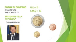 REPUBBLICA
PRESIDENZIALE
Emmanuel Macron
 