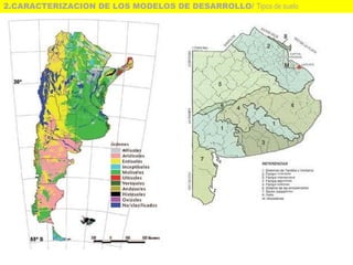 2.CARACTERIZACION DE LOS MODELOS DE DESARROLLO/ Tipos de suelo
 
