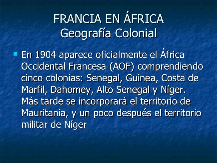 Resultado de imagen de COLONIALISMO FRANCÉS en AFRICA