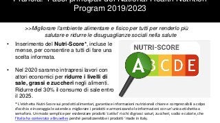 Francia Programme National Nutrition Santé (PNNS) 2019/2023  