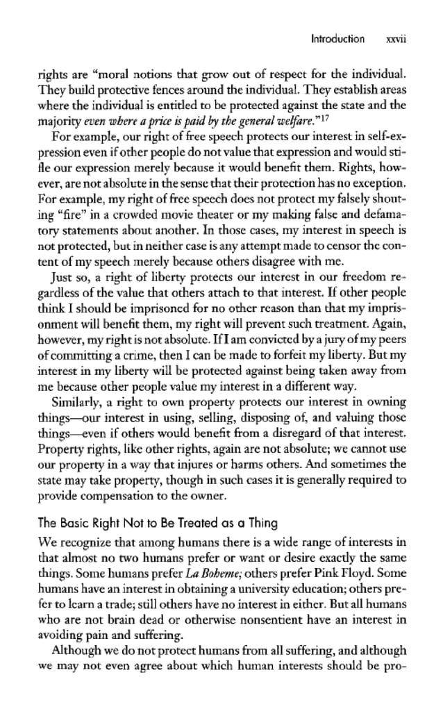 Introduction to Animal Rights - Gary Francione | PDF
