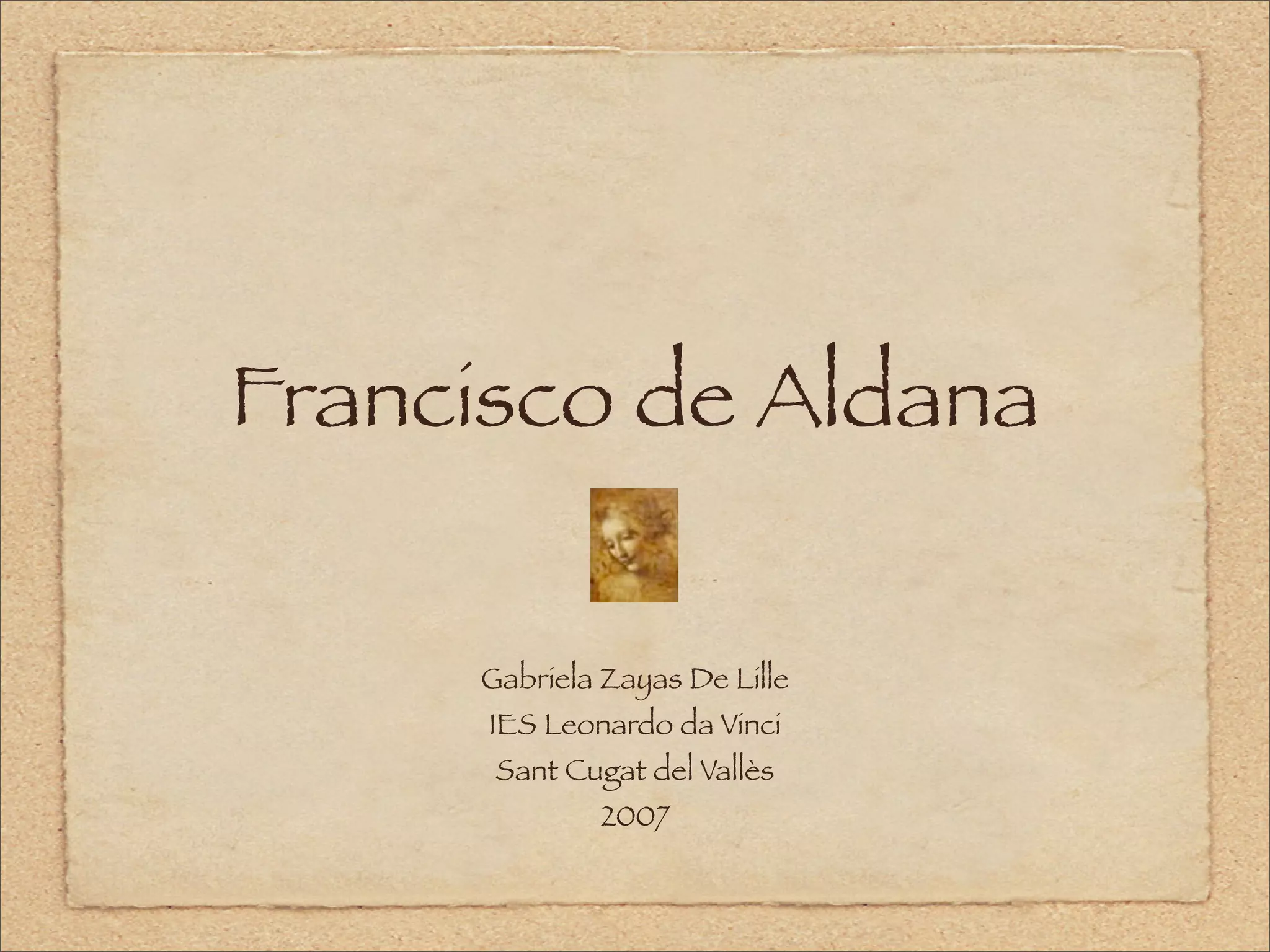 Francisco De Aldana