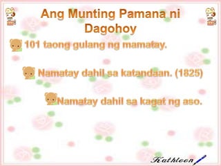 Francisco Dagohoy.TeacherKath