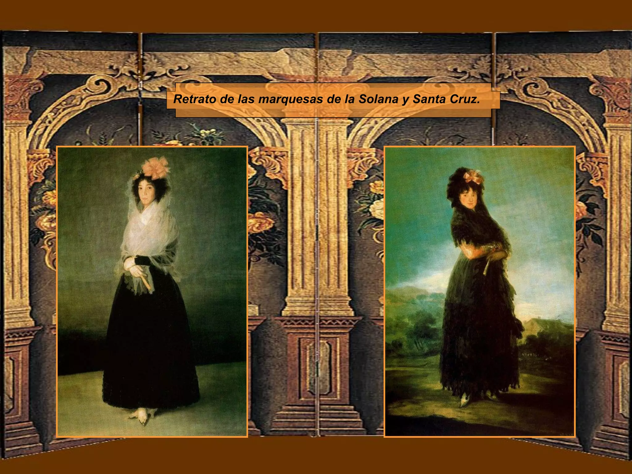 Retrato de las marquesas de la Solana y Santa Cruz.