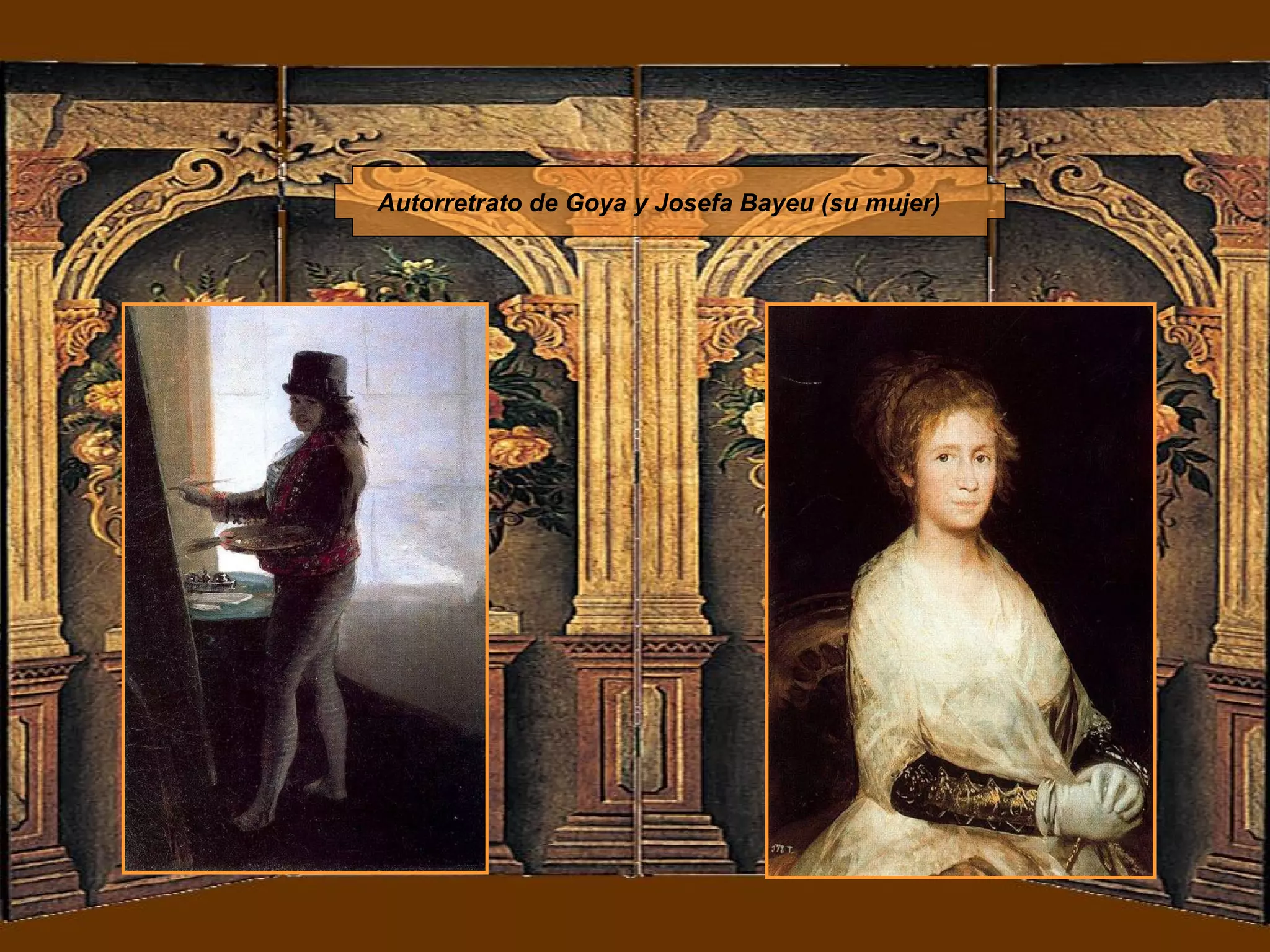 Autorretrato de Goya y Josefa Bayeu (su mujer)