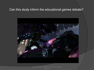 Can this study inform the educational games debate?




               Creative Commons Attribution, Non-Commerical, Share
                                    Alike 3.0                        36
 