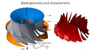 Blade geometry and characteristics
13
 