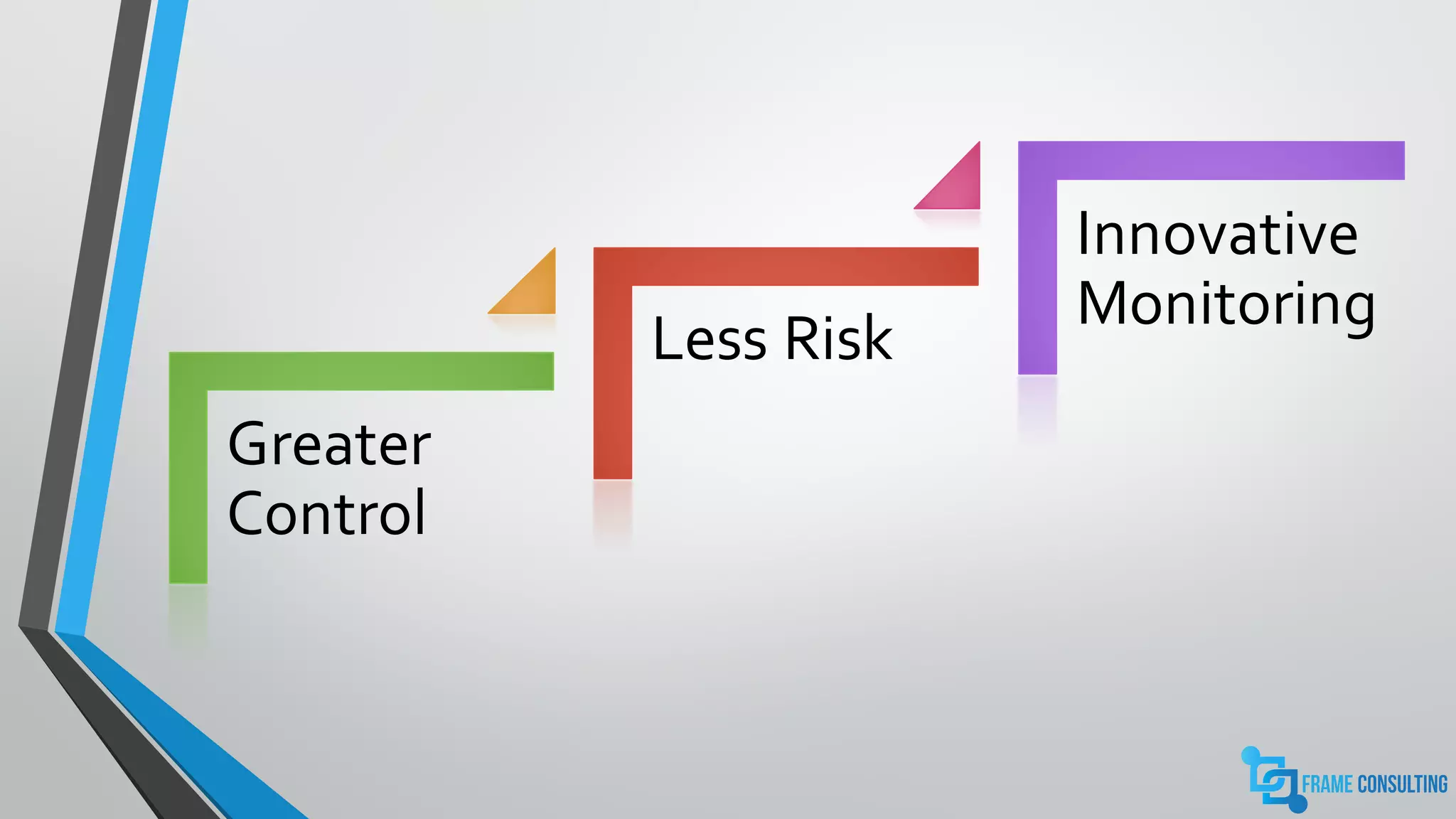 Greater
Control
Less Risk
Innovative
Monitoring
 