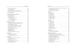 ix CONTENTS
11.2 An “integer set” example . . . . . . . . . . . . . . . . . . . . . . 106
11.3 The const keyword . . . . . . . . . . . . . . . . . . . . . . . . . . 108
11.4 The this pointer . . . . . . . . . . . . . . . . . . . . . . . . . . . 109
11.5 The = operator vs. the copy constructor . . . . . . . . . . . . . . 109
11.6 Default copy constructor and default = operator . . . . . . . . . . 110
11.7 Some memory ﬁgures . . . . . . . . . . . . . . . . . . . . . . . . . 112
11.8 A matrix class . . . . . . . . . . . . . . . . . . . . . . . . . . . . 112
12 More details about class deﬁnitions 117
12.1 Back to operators . . . . . . . . . . . . . . . . . . . . . . . . . . . 117
12.2 Implicit conversion . . . . . . . . . . . . . . . . . . . . . . . . . . 118
12.3 Private methods . . . . . . . . . . . . . . . . . . . . . . . . . . . 120
12.4 Hiding the copy constructor . . . . . . . . . . . . . . . . . . . . . 120
12.5 A linked list class . . . . . . . . . . . . . . . . . . . . . . . . . . . 121
12.5.1 The Node class . . . . . . . . . . . . . . . . . . . . . . . . 122
12.5.2 The LinkedList class . . . . . . . . . . . . . . . . . . . . 123
12.6 The graphical library . . . . . . . . . . . . . . . . . . . . . . . . . 126
13 More about methods 129
13.1 Rvalues, lvalues, references, and const qualiﬁer . . . . . . . . . . 129
13.2 Methods can be called through standard functions . . . . . . . . 130
13.3 Overloading the << operator . . . . . . . . . . . . . . . . . . . . . 130
13.4 Overloading the >> operator . . . . . . . . . . . . . . . . . . . . . 131
13.5 An example about what has been said before . . . . . . . . . . . 132
13.6 A bit more about streams : output formats . . . . . . . . . . . . 133
13.7 A bit more about streams : ﬁles . . . . . . . . . . . . . . . . . . . 133
13.8 Inline functions . . . . . . . . . . . . . . . . . . . . . . . . . . . . 133
13.9 First steps with inheritance . . . . . . . . . . . . . . . . . . . . . 134
13.10Adding methods . . . . . . . . . . . . . . . . . . . . . . . . . . . 134
13.11Adding data ﬁelds . . . . . . . . . . . . . . . . . . . . . . . . . . 135
13.12Multiple inheritance . . . . . . . . . . . . . . . . . . . . . . . . . 136
13.13Tricky issues with multiple inheritance . . . . . . . . . . . . . . . 136
14 Homework 139
14.1 Costs and big-O (10 points) . . . . . . . . . . . . . . . . . . . . . 139
14.2 Quick-sort (30 points) . . . . . . . . . . . . . . . . . . . . . . . . 140
14.3 The Mandelbrot set (30 points) . . . . . . . . . . . . . . . . . . . 140
15 Inheritance 143
15.1 Adding member data ﬁeld and functions . . . . . . . . . . . . . . 144
15.2 Syntax to inherit . . . . . . . . . . . . . . . . . . . . . . . . . . . 144
15.3 Syntax to call constructors . . . . . . . . . . . . . . . . . . . . . 145
15.4 An example . . . . . . . . . . . . . . . . . . . . . . . . . . . . . . 146
15.5 Tracing what’s going on “inside” . . . . . . . . . . . . . . . . . . 148
15.6 The protected keyword . . . . . . . . . . . . . . . . . . . . . . . 149
15.7 Hiding the superclass . . . . . . . . . . . . . . . . . . . . . . . . . 149
CONTENTS x
15.8 Ambiguities between diﬀerent members with the same name . . . 150
15.9 method overload and calls . . . . . . . . . . . . . . . . . . . . . . 151
15.10What’s going on in the memory ? . . . . . . . . . . . . . . . . . . 152
15.11Memory addresses can change! . . . . . . . . . . . . . . . . . . . 154
16 Exercises 155
16.1 Find the bug! . . . . . . . . . . . . . . . . . . . . . . . . . . . . . 155
16.2 Find the bug! . . . . . . . . . . . . . . . . . . . . . . . . . . . . . 155
16.3 Find the bug! . . . . . . . . . . . . . . . . . . . . . . . . . . . . . 156
16.4 Find the bug! . . . . . . . . . . . . . . . . . . . . . . . . . . . . . 157
16.5 Find the bug! . . . . . . . . . . . . . . . . . . . . . . . . . . . . . 158
16.6 What is printed ? . . . . . . . . . . . . . . . . . . . . . . . . . . . 159
16.7 What is printed ? . . . . . . . . . . . . . . . . . . . . . . . . . . . 160
16.8 What is printed ? . . . . . . . . . . . . . . . . . . . . . . . . . . . 160
16.9 What is printed ? . . . . . . . . . . . . . . . . . . . . . . . . . . . 161
17 Exercices 163
17.1 Find the bug! . . . . . . . . . . . . . . . . . . . . . . . . . . . . . 163
17.2 Find the bug! . . . . . . . . . . . . . . . . . . . . . . . . . . . . . 163
17.3 Find the bug! . . . . . . . . . . . . . . . . . . . . . . . . . . . . . 164
17.4 Find the bug! . . . . . . . . . . . . . . . . . . . . . . . . . . . . . 164
17.5 Find the bug! . . . . . . . . . . . . . . . . . . . . . . . . . . . . . 164
17.6 When does it bug ? . . . . . . . . . . . . . . . . . . . . . . . . . . 165
17.7 Find the bug! . . . . . . . . . . . . . . . . . . . . . . . . . . . . . 165
17.8 Find the bug! . . . . . . . . . . . . . . . . . . . . . . . . . . . . . 165
17.9 What is printed ? . . . . . . . . . . . . . . . . . . . . . . . . . . . 166
17.10What is printed ? . . . . . . . . . . . . . . . . . . . . . . . . . . . 166
17.11Non trivial inheritance . . . . . . . . . . . . . . . . . . . . . . . . 167
18 Homework 169
18.1 Various questions (20 points) . . . . . . . . . . . . . . . . . . . . 169
18.2 A polynomial class (80 points) . . . . . . . . . . . . . . . . . . . 169
19 Mid-term preparation 171
19.1 Variables, types, scope, default initialization . . . . . . . . . . . . 171
19.2 Variables, pointers, dynamic allocation . . . . . . . . . . . . . . . 171
19.3 Expressions, operators, implicit conversion, precedence . . . . . . 172
19.4 if, while, for, while/do . . . . . . . . . . . . . . . . . . . . . . 173
19.5 Declaring and deﬁning functions . . . . . . . . . . . . . . . . . . 173
19.6 Parameters by value or by reference . . . . . . . . . . . . . . . . 174
19.7 Functions, recursion . . . . . . . . . . . . . . . . . . . . . . . . . 174
19.8 Algorithm costs, Big-O notation . . . . . . . . . . . . . . . . . . 174
19.9 Sorting algorithms . . . . . . . . . . . . . . . . . . . . . . . . . . 175
19.10class keyword . . . . . . . . . . . . . . . . . . . . . . . . . . . . 175
19.11Constructors / destructor, = operator . . . . . . . . . . . . . . . . 176
19.12A matrix class . . . . . . . . . . . . . . . . . . . . . . . . . . . . 176
 